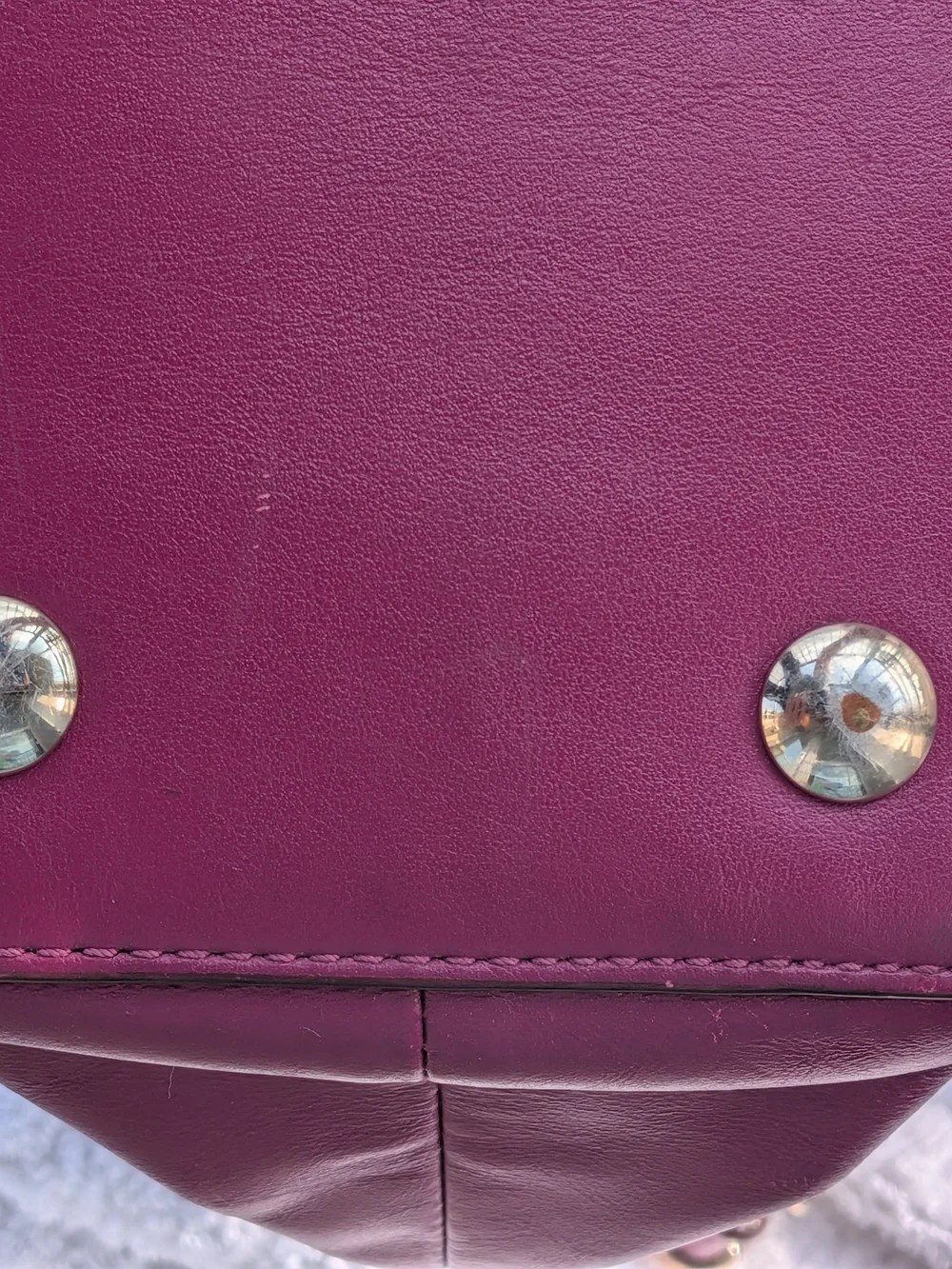 COACH Colette Fuchsia Leather Satchel/Crossbody, Orig MSRP $450.